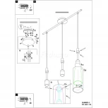 Подвесной светильник Eglo Pinto Gold 97652 (220V, на проводе)