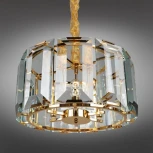 Подвесная люстра Omnilux 815 OML-81503-06 (220V, хрусталь, на цепи, круглые)