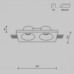 Встраиваемый светильник Maytoni Gyps Modern DL002-DW-02-W