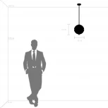 Потолочная люстра на штанге Lightstar Modena 816033 (220V, шар)