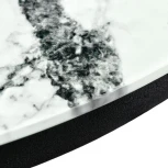 Набор кофейных столиков Bradex Home Tango белый мрамор с черными ножками (RF 0601)