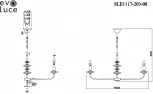 Подвесная люстра Attic SLE1117-203-08 Evoluce