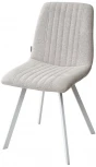 Стул ELVIS WZ2042-02 светло-бежевый фактурный велюр/ белый каркас M-City 629M04987