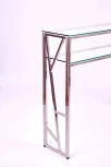 Консольный стол AllConsoles 1092-CS clear серебряный