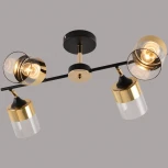 Потолочная люстра на штанге Reluce 11555-0.3-04 BK+FGD (220V)