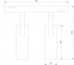 Трековый светильник магнитный 14W 4200K Dual (чёрный) Elektrostandard Slim Magnetic 85046/01 (LED, 48V)