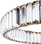 Подвесная люстра Divinare Renata 1135/17 SP-36 (LED, 220V, хрусталь, на тросе, кольцо)