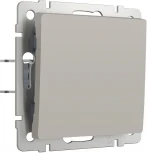 Выключатель одноклавишный проходной (дымчатый) Werkel W1212004