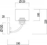 Бра Freya Teodora FR5003WL-01B