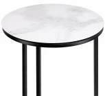 Журнальный столик Woodville Иберис белый мрамор / черный 500011