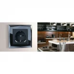 Рамка на 1 пост Diamant (черный) Werkel W0011208 (a051444)