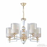 Подвесная люстра Arte Milano Florentia-6087 306087/5 Wh/Gd (220V, на цепи)