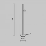 Торшер Maytoni Thin MOD395FL-L28B3K (LED, 220V, сенсорный выключатель)