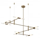 Потолочная люстра на штанге Odeon Light Defance 4306/16 бронзовый/акрилл/металл IP20 G9 40W *16 180° 220V