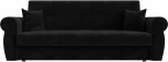 Диван-книжка Лига-019 (Черный/Велюр) Лига Диванов арт.118347