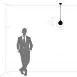 Подвесной светильник Lightstar Globo 813117 (220V, на проводе, шар)