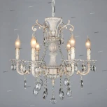 Подвесная люстра Omnilux Martina OML-79003-06 (220V, на цепи, подсвечник, свеча)