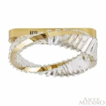 Потолочный светильник круглый Arte Milano Venezia 316223/D400 GD (регулировка яркости, LED, 220V, хрусталь, пульт управления, круглые)