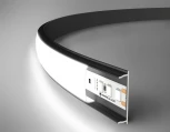 Алюминиевый профиль накладной гибкий для светодиодной ленты до 15мм Ambrella Illumination GP1600BK