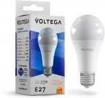 Лампочка светодиодная белая груша E27 15W Voltega General Purpose Bulb 15w 7156