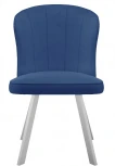 Стул 219 поворотный, B8 BLUE, ножки белые Dikline 00-00062924