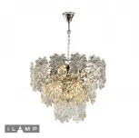 Подвесная люстра каскадная iLamp Homy P2545-8 NIC (220V, на цепи)