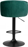 Стул барный DOBRIN DARCY BLACK (зеленый велюр (1922-9))