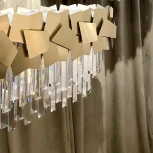 Подвесная люстра каскадная Simple Story 1031 1031-7PL (220V, хрусталь, подвески, на цепи)