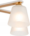 Потолочная люстра на штанге Escada Silva 1101/4PL 4х60Вт E27, металл/стекло, золото