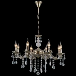 Подвесная люстра ILLUMICO IL9927-8PSQ-24 AB CASTOR (220V, на цепи, подсвечник, свеча)