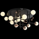Потолочная люстра Natali Kovaltseva Loft Led LAMPS 81344 GOLD BLACK