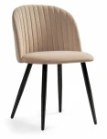 Стул Woodville на металлокаркасе Gabi 1 dark beige / black 15351