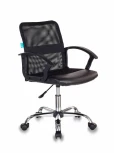 Кресло Бюрократ CH-590SL черный эко.кожа/сетка крестовина металл хром