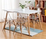 Стул Eames прозрачный серый