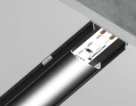 Алюминиевый профиль накладной гибкий для светодиодной ленты до 15мм Ambrella Illumination GP1600BK/BK