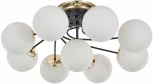 Потолочная люстра Arte Milano Neapolis-76408 276408/8+1 BK/GD (220V, шар)