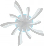 Потолочная светодиодная люстра 80W, белый, LED с RGB подсветкой Natali Kovaltseva LED LAMPS 81406