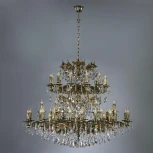 Подвесная большая люстра Ambiente by Brizzi Leon 2128/60 PB Tear Drop (220V, на цепи, подсвечник, свеча)