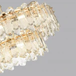 Подвесная люстра ярусная большая Odeon Light Bullon 5069/22 золото/прозрачный/металл/хрусталь E14 22*40W (220V, на цепи)