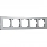 Рамка на 5 постов (алюминий) W0051706 (a050961)