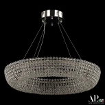 Подвесная люстра светодиодная APL LED Sicilia SH502.0.60.A.Ni.4000 (220V, хрусталь, на тросе, круглые)