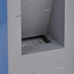 Светильник встраиваемый в стену уличный светодиодный Horoz Kornet, 1 лампа, серый с синим