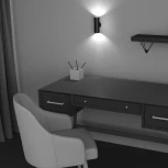 Настенный светильник (бра) FOCUS S GU10х2 10Вт IP 20 Maytoni Technical C068WL-02B (220V, круглые)