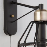 Бра Eurosvet Lord 70075/1 черный (220V, выключатель)