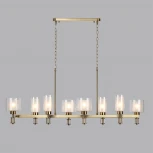 Подвесная люстра Odeon Light Saga 5088/8A античная бронза/стекло E14 8*40W (220V, на цепи)