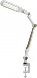 Офисная настольная лампа светодиодная на струбцине с регулировкой цветовой температуры и яркости ЭРА NLED-496-12W-G (220V, сенсорный выключатель)