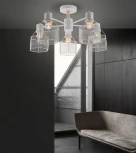 Потолочная люстра на штанге Seven Fires Lauri SF3388/5C-WT-WD