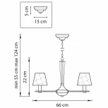 Подвесная люстра Lightstar Perla 707061 (220V, на цепи)