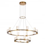 Подвесная люстра Odeon Light Defance 7144/110L античная бронза/акрил/металл IP20 LED 93W 5960Лм 3000K 180° 220V