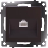 Розетка Ethernet RJ-45 (коричневый) Stekker Катрин 49023